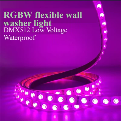 Iluminação LED flexível para lavagem de parede